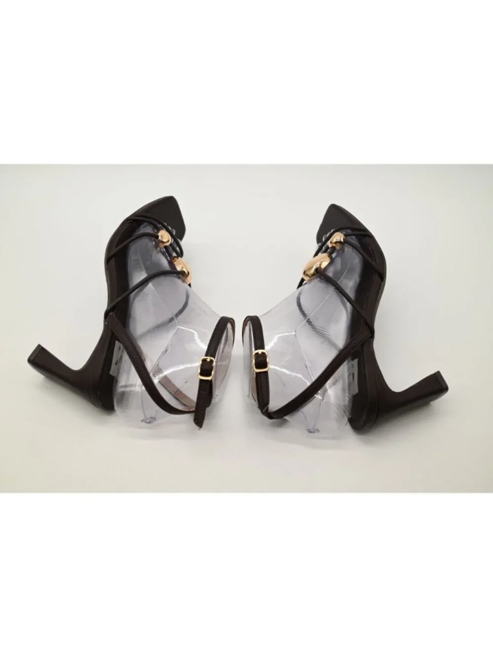 DV Dolce Vita Leeana Embellished Strappy High Heel Dress Sandals Sz 6.5 Black